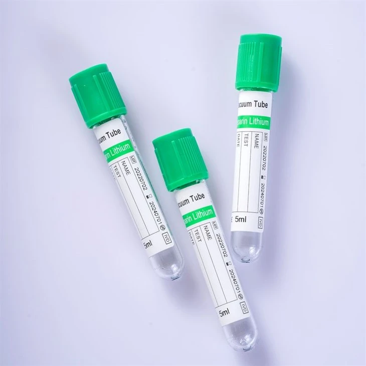 Green Cap Lithium/Sodium Heparin Tube factory